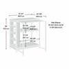 Sauder Kitchen Island Baltic Oak/white , Counter-height, multi-purpose table for kitchen storage and prep 428253